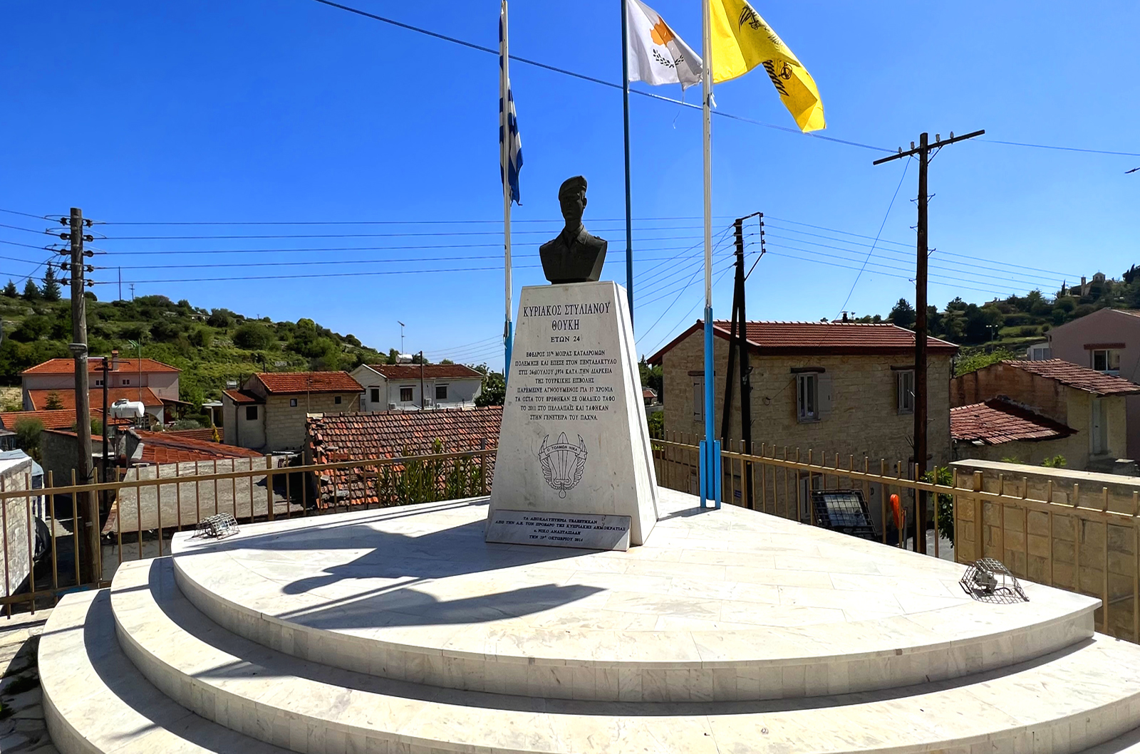 Kyriakos Stylianou Thouki Monument in Pachna Village